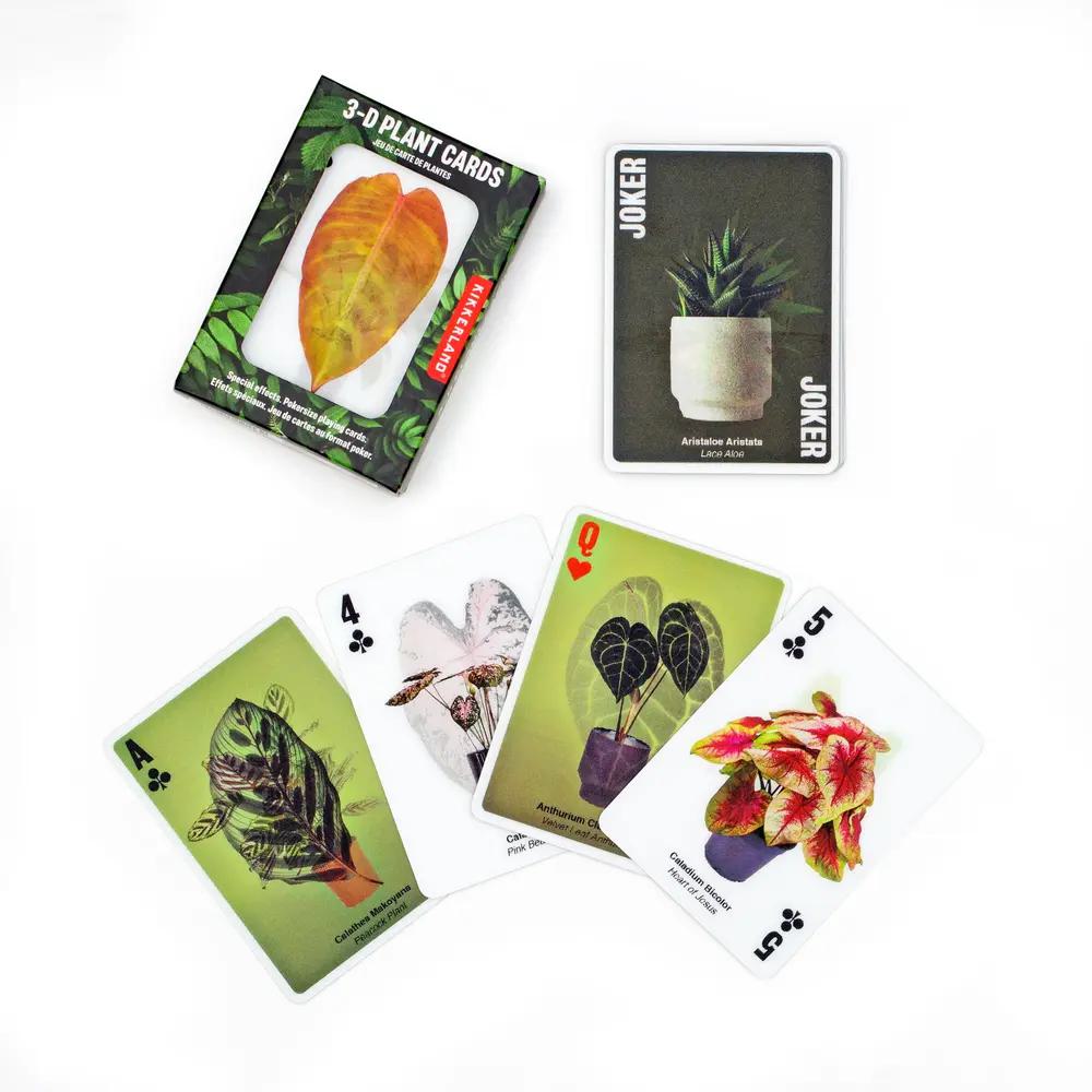 Kikkerland, Playing Cards, Gifts, 3D, Plant, 874299